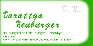 dorottya neuburger business card